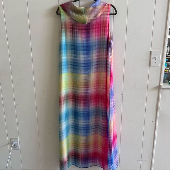 Soft Surroundings Carnevale Multi Plaid Maxi Dress - Picture 6 of 11